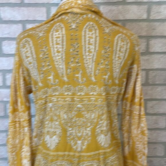 Sun & Shadow sunshine Yellow Long open Cardigan size M - Picture 8 of 9